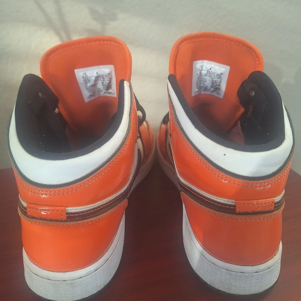 Jordan Kids Sneakers - Orange, White, and Black
